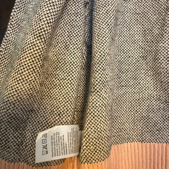 Tea Collection 4-5 Kids Panda Cardigan Sweater - Peach and White - Picture 4 of 6